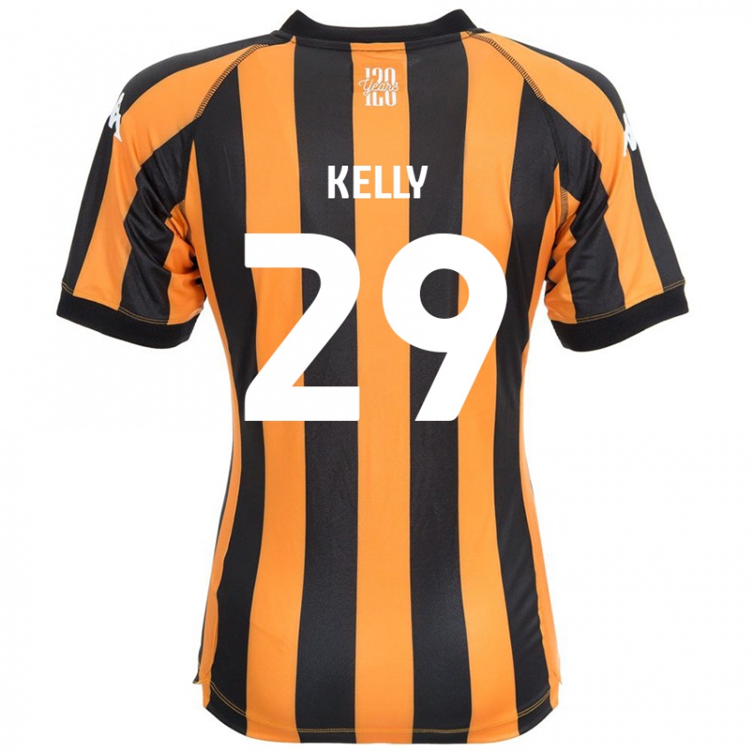 Kinderen Ace Kelly #29 Zwart Amber Thuisshirt Thuistenue 2024/25 T-Shirt