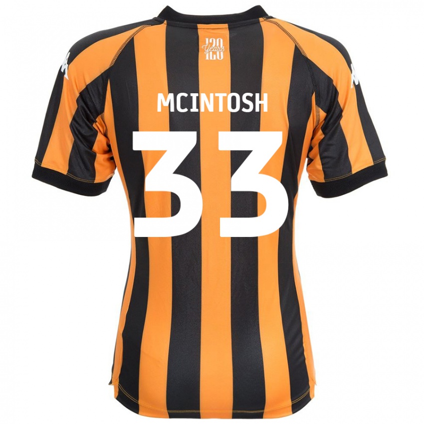 Kinderen Lucy Mcintosh #33 Zwart Amber Thuisshirt Thuistenue 2024/25 T-Shirt