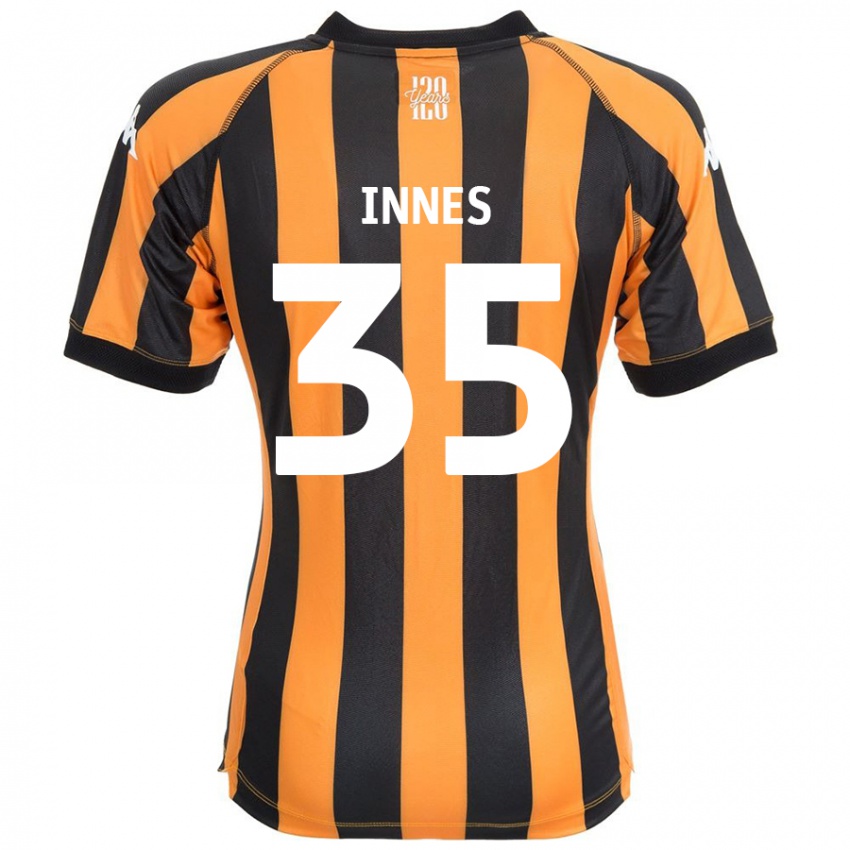 Kinderen Emma Innes #35 Zwart Amber Thuisshirt Thuistenue 2024/25 T-Shirt