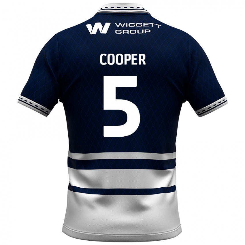 Kinderen Jake Cooper #5 Marineblauw Wit Thuisshirt Thuistenue 2024/25 T-Shirt