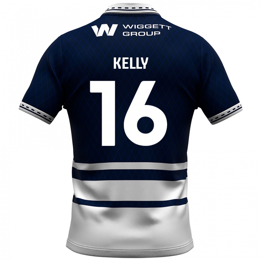 Kinderen Daniel Kelly #16 Marineblauw Wit Thuisshirt Thuistenue 2024/25 T-Shirt