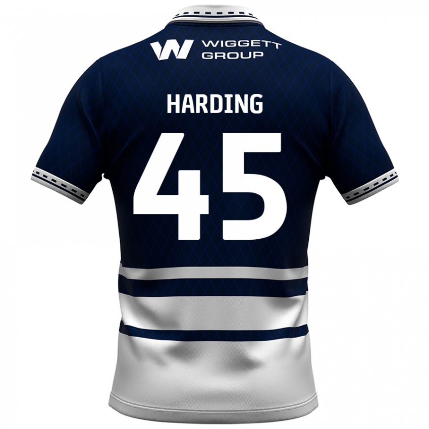 Kinderen Wes Harding #45 Marineblauw Wit Thuisshirt Thuistenue 2024/25 T-Shirt