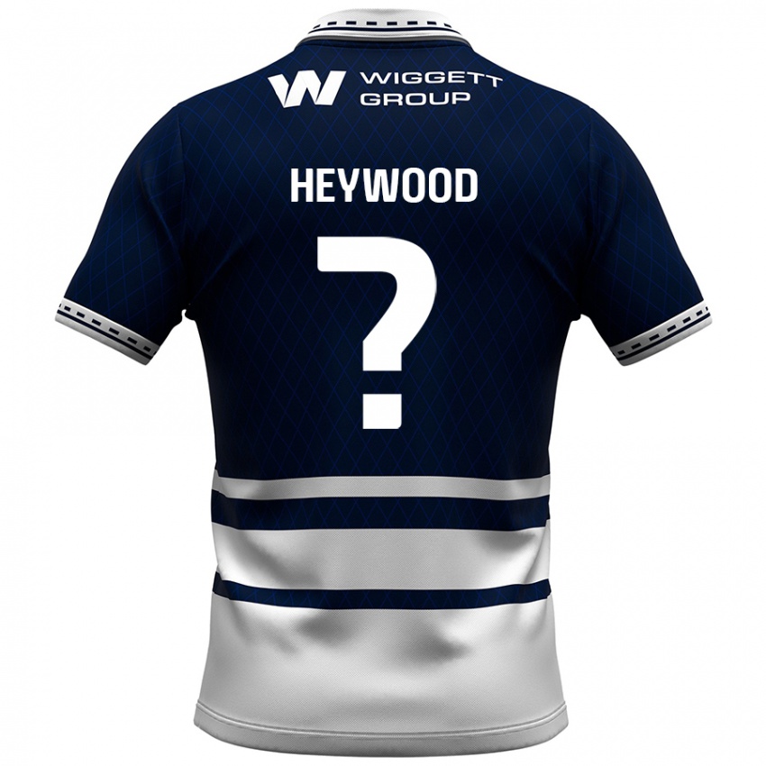 Kinderen Kavalli Heywood #0 Marineblauw Wit Thuisshirt Thuistenue 2024/25 T-Shirt