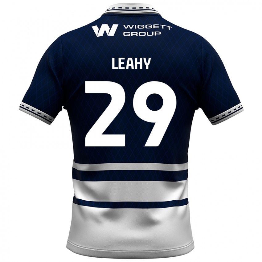 Kinderen Tom Leahy #29 Marineblauw Wit Thuisshirt Thuistenue 2024/25 T-Shirt