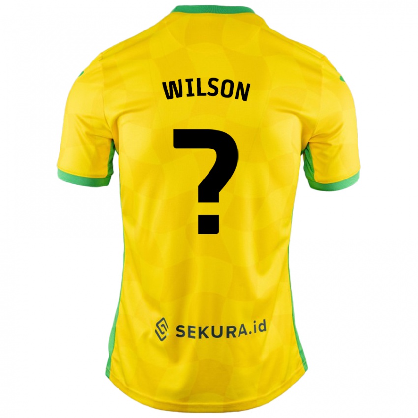 Kinderen Charlie Wilson #0 Geel Groen Thuisshirt Thuistenue 2024/25 T-Shirt