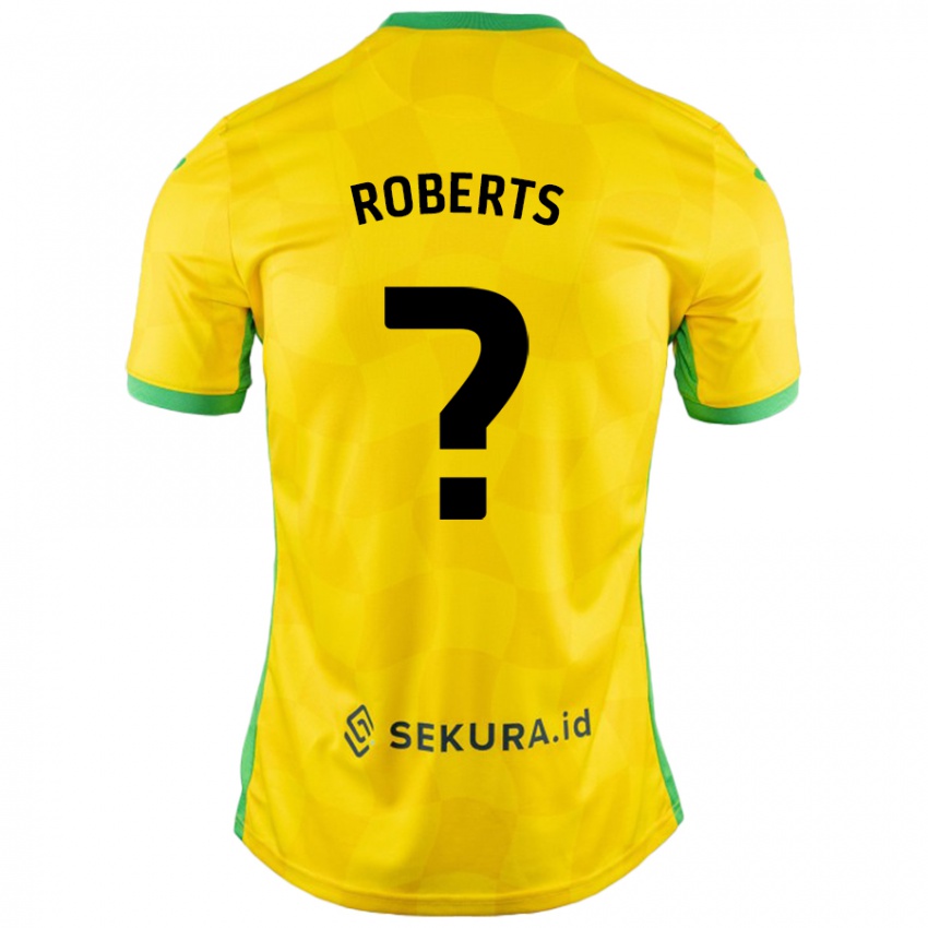 Kinderen Alex Roberts #0 Geel Groen Thuisshirt Thuistenue 2024/25 T-Shirt