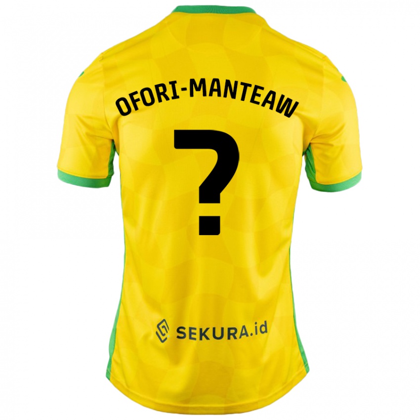 Kinderen Lloyd Ofori-Manteaw #0 Geel Groen Thuisshirt Thuistenue 2024/25 T-Shirt