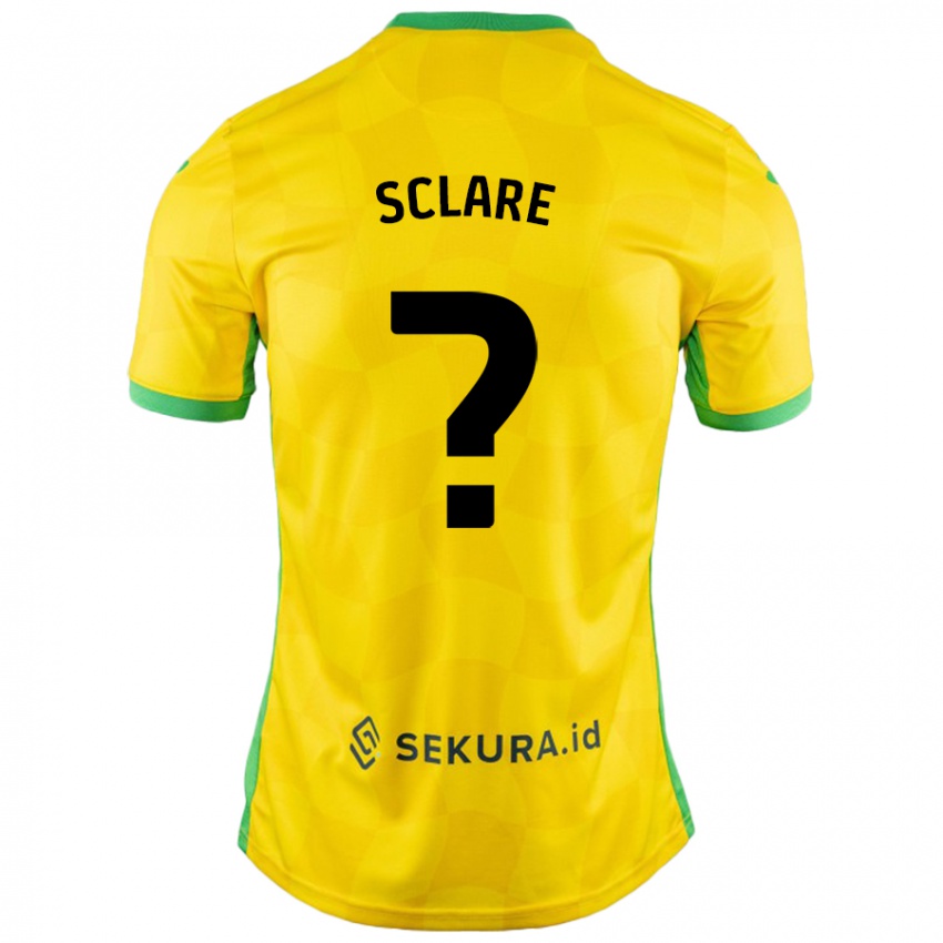 Kinderen Zach Sclare #0 Geel Groen Thuisshirt Thuistenue 2024/25 T-Shirt