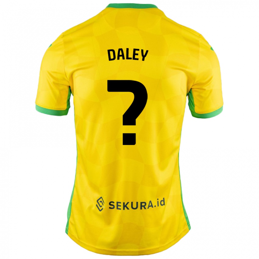 Kinderen Damari Daley #0 Geel Groen Thuisshirt Thuistenue 2024/25 T-Shirt