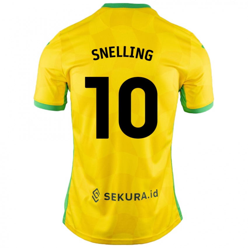 Kinderen Natasha Snelling #10 Geel Groen Thuisshirt Thuistenue 2024/25 T-Shirt