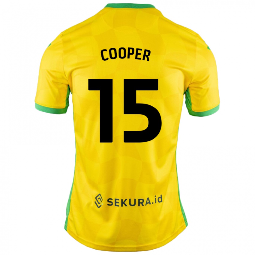 Kinderen Naomi Cooper #15 Geel Groen Thuisshirt Thuistenue 2024/25 T-Shirt