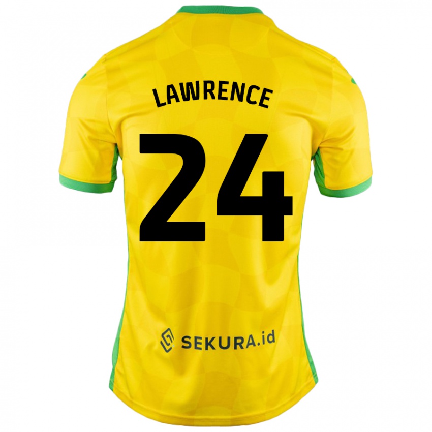 Kinderen Rachel Lawrence #24 Geel Groen Thuisshirt Thuistenue 2024/25 T-Shirt