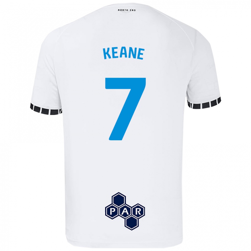 Kinderen Will Keane #7 Wit Thuisshirt Thuistenue 2024/25 T-Shirt