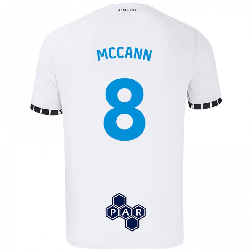 Kinderen Ali Mccann #8 Wit Thuisshirt Thuistenue 2024/25 T-Shirt