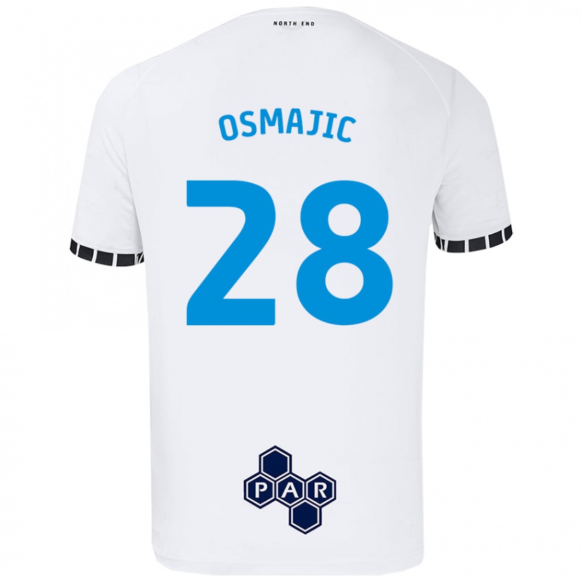 Kinderen Milutin Osmajic #28 Wit Thuisshirt Thuistenue 2024/25 T-Shirt