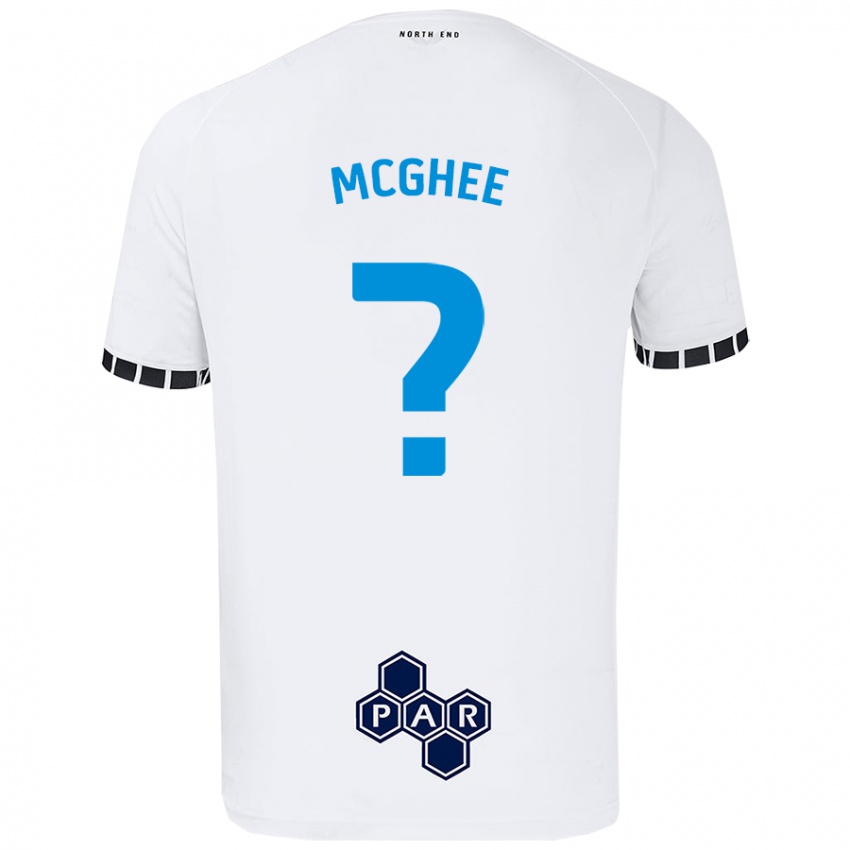 Kinderen Cole Mcghee #0 Wit Thuisshirt Thuistenue 2024/25 T-Shirt