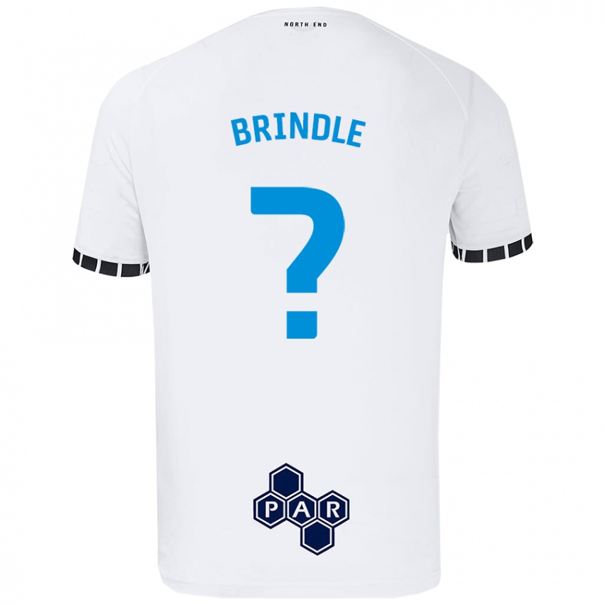 Kinderen Jonny Brindle #0 Wit Thuisshirt Thuistenue 2024/25 T-Shirt