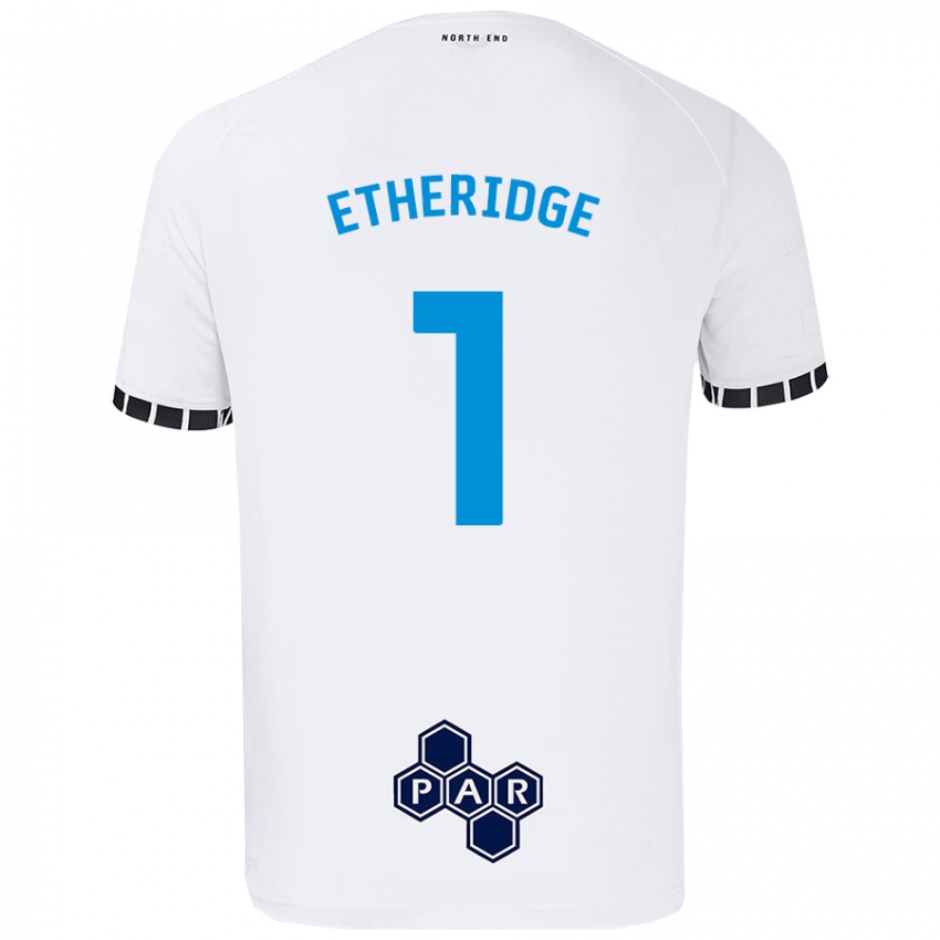 Kinderen Ellie Etheridge #1 Wit Thuisshirt Thuistenue 2024/25 T-Shirt