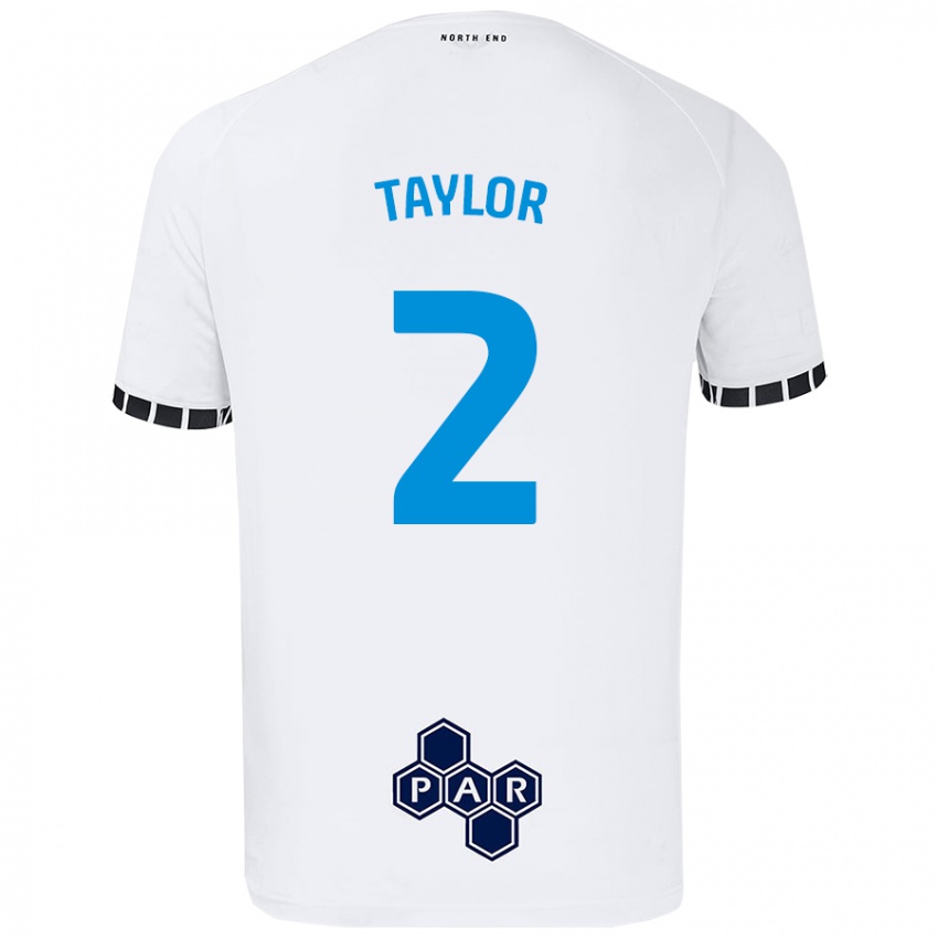 Kinderen Alex Taylor #2 Wit Thuisshirt Thuistenue 2024/25 T-Shirt