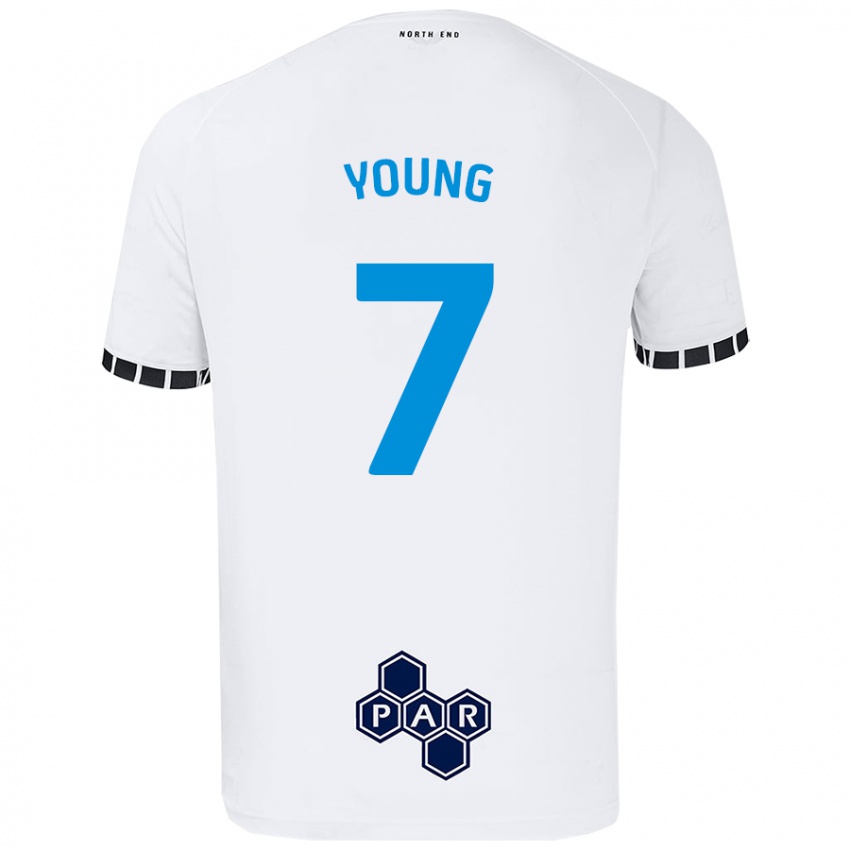 Kinderen Danielle Young #7 Wit Thuisshirt Thuistenue 2024/25 T-Shirt