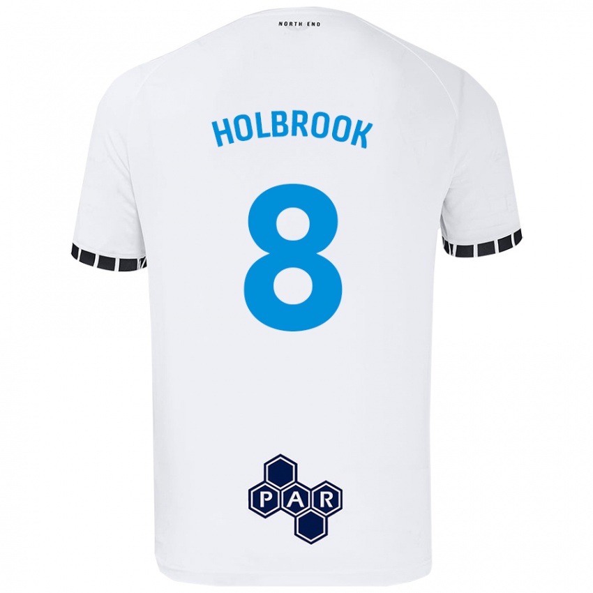 Kinderen Jess Holbrook #8 Wit Thuisshirt Thuistenue 2024/25 T-Shirt