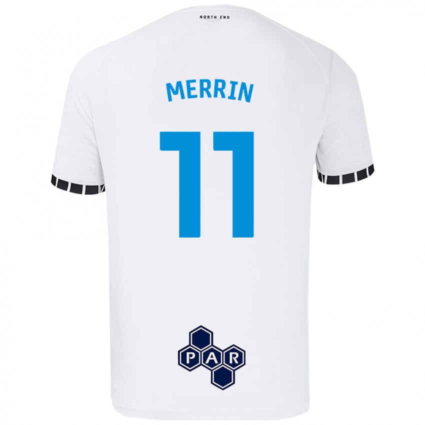 Kinderen Laura Merrin #11 Wit Thuisshirt Thuistenue 2024/25 T-Shirt