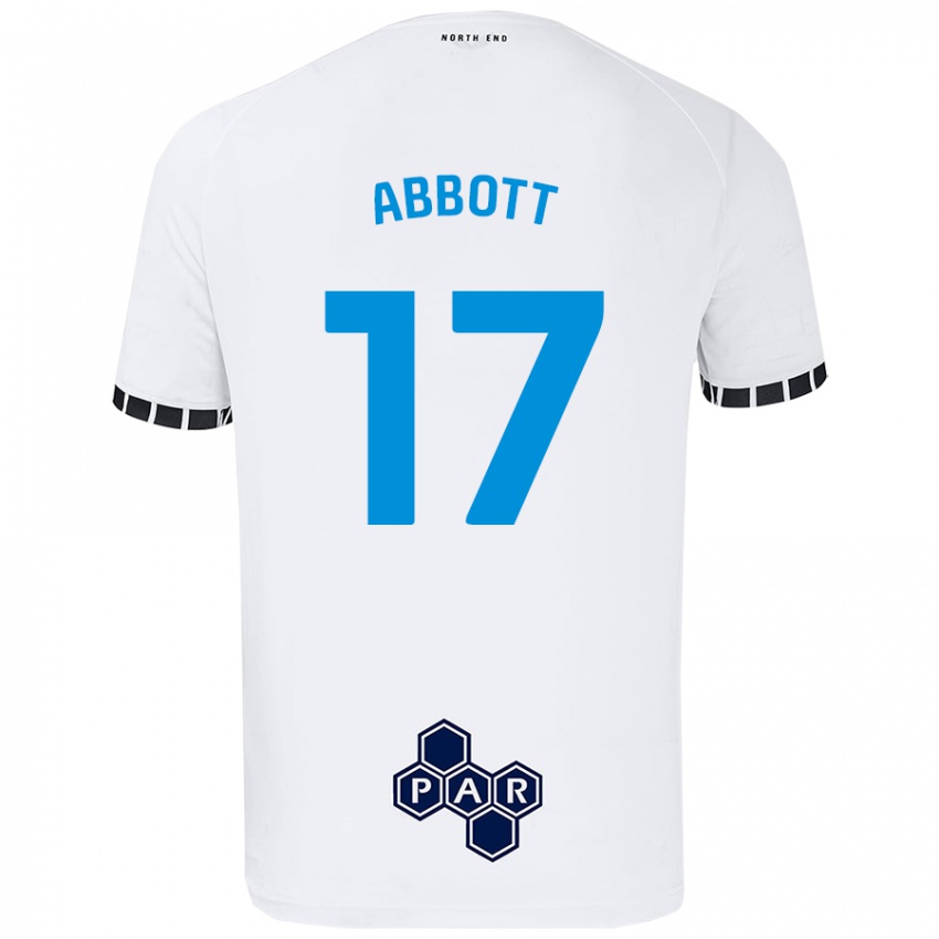 Kinderen Becky Abbott #17 Wit Thuisshirt Thuistenue 2024/25 T-Shirt