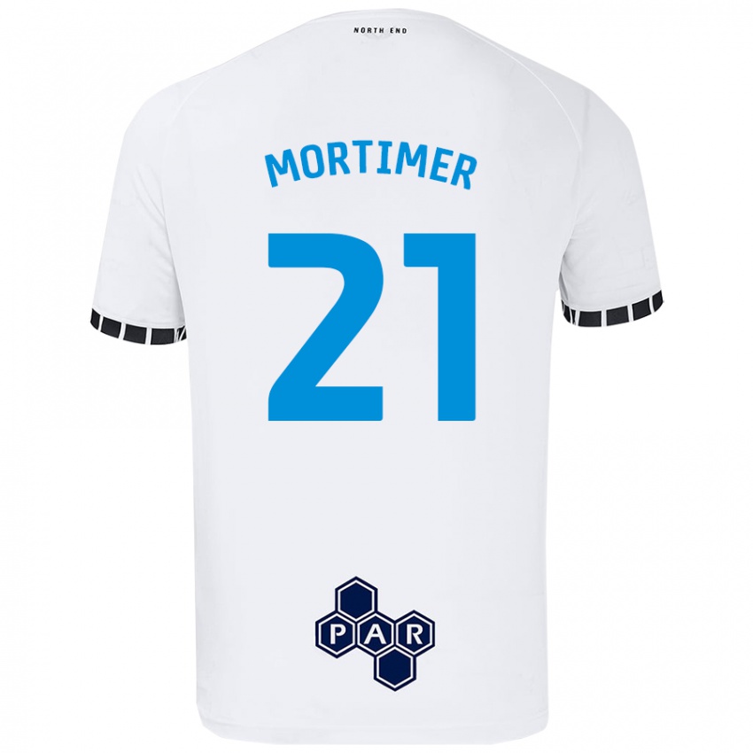 Kinderen Jodie Mortimer #21 Wit Thuisshirt Thuistenue 2024/25 T-Shirt