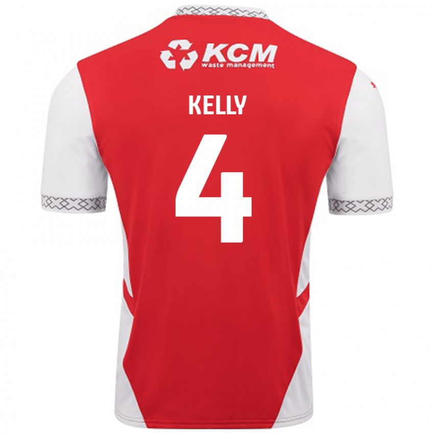 Kinderen Liam Kelly #4 Rood Wit Thuisshirt Thuistenue 2024/25 T-Shirt