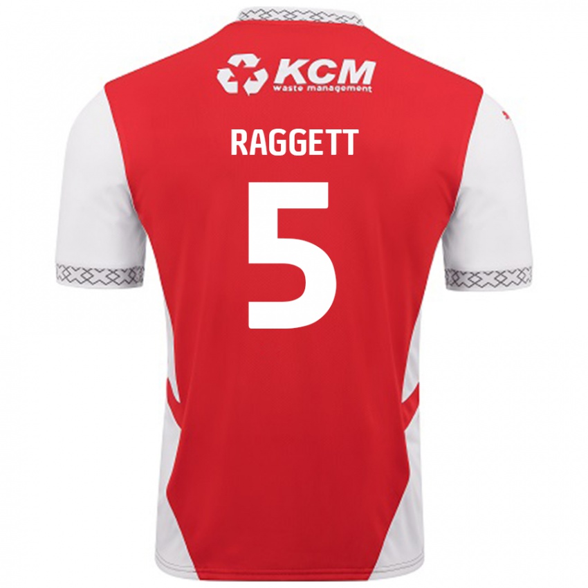 Kinderen Sean Raggett #5 Rood Wit Thuisshirt Thuistenue 2024/25 T-Shirt