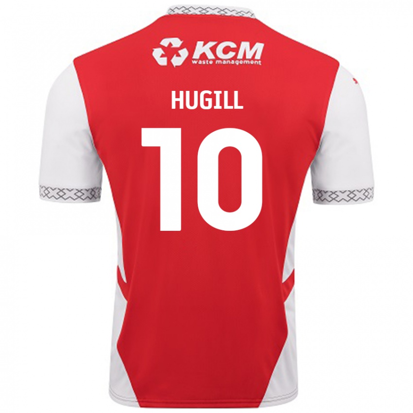 Kinderen Jordan Hugill #10 Rood Wit Thuisshirt Thuistenue 2024/25 T-Shirt