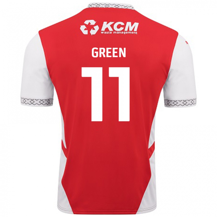 Kinderen Andre Green #11 Rood Wit Thuisshirt Thuistenue 2024/25 T-Shirt