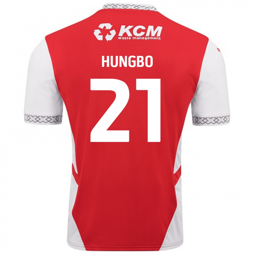 Kinderen Joseph Hungbo #21 Rood Wit Thuisshirt Thuistenue 2024/25 T-Shirt