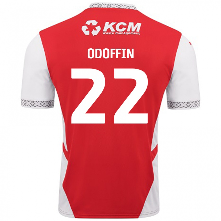 Kinderen Hakeem Odoffin #22 Rood Wit Thuisshirt Thuistenue 2024/25 T-Shirt