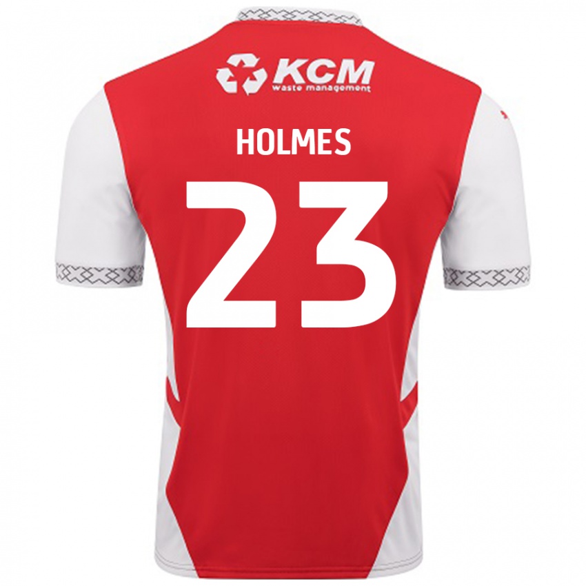 Kinderen Jack Holmes #23 Rood Wit Thuisshirt Thuistenue 2024/25 T-Shirt