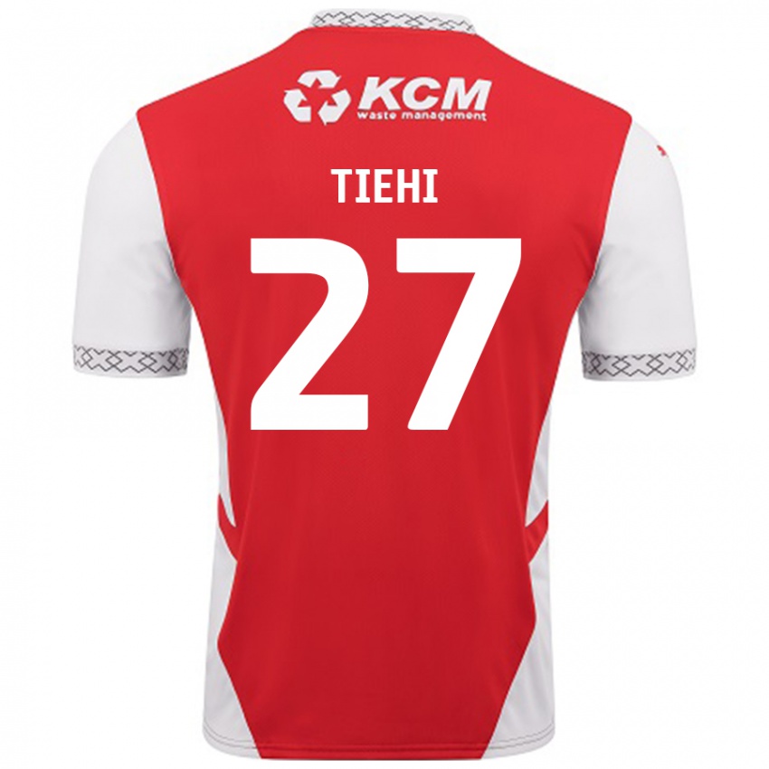 Kinderen Christ Tiehi #27 Rood Wit Thuisshirt Thuistenue 2024/25 T-Shirt