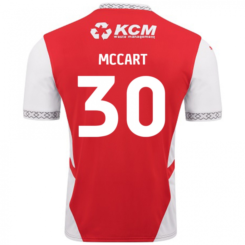 Kinderen Jamie Mccart #30 Rood Wit Thuisshirt Thuistenue 2024/25 T-Shirt