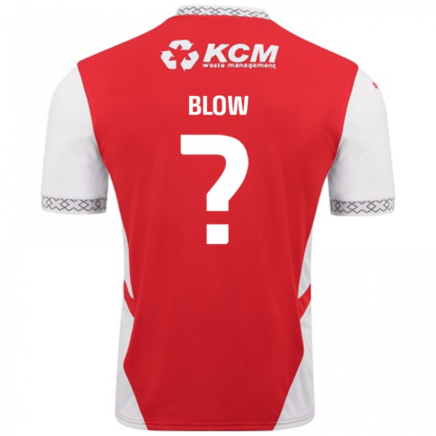 Kinderen Hayden Blow #0 Rood Wit Thuisshirt Thuistenue 2024/25 T-Shirt