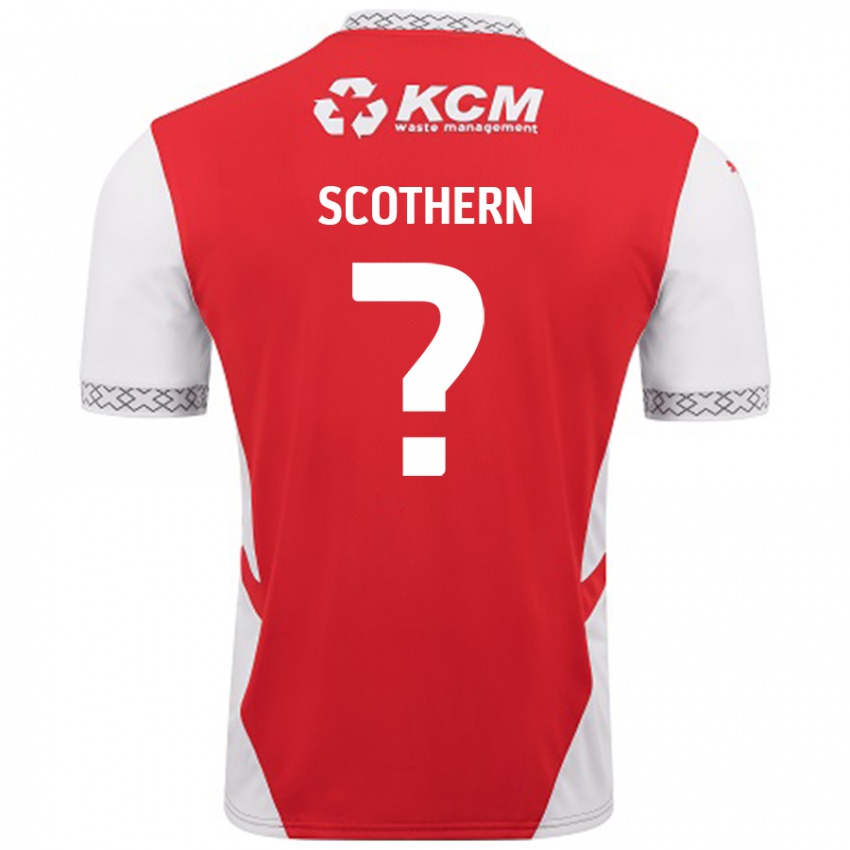 Kinderen Ben Scothern #0 Rood Wit Thuisshirt Thuistenue 2024/25 T-Shirt