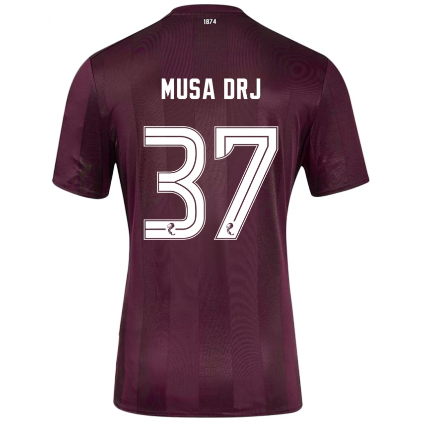 Kinderen Musa Drammeh #37 Bordeauxrood Thuisshirt Thuistenue 2024/25 T-Shirt