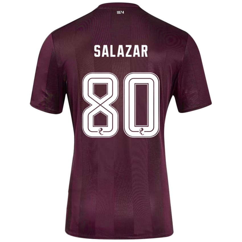 Kinderen Andrés Salazar #80 Bordeauxrood Thuisshirt Thuistenue 2024/25 T-Shirt