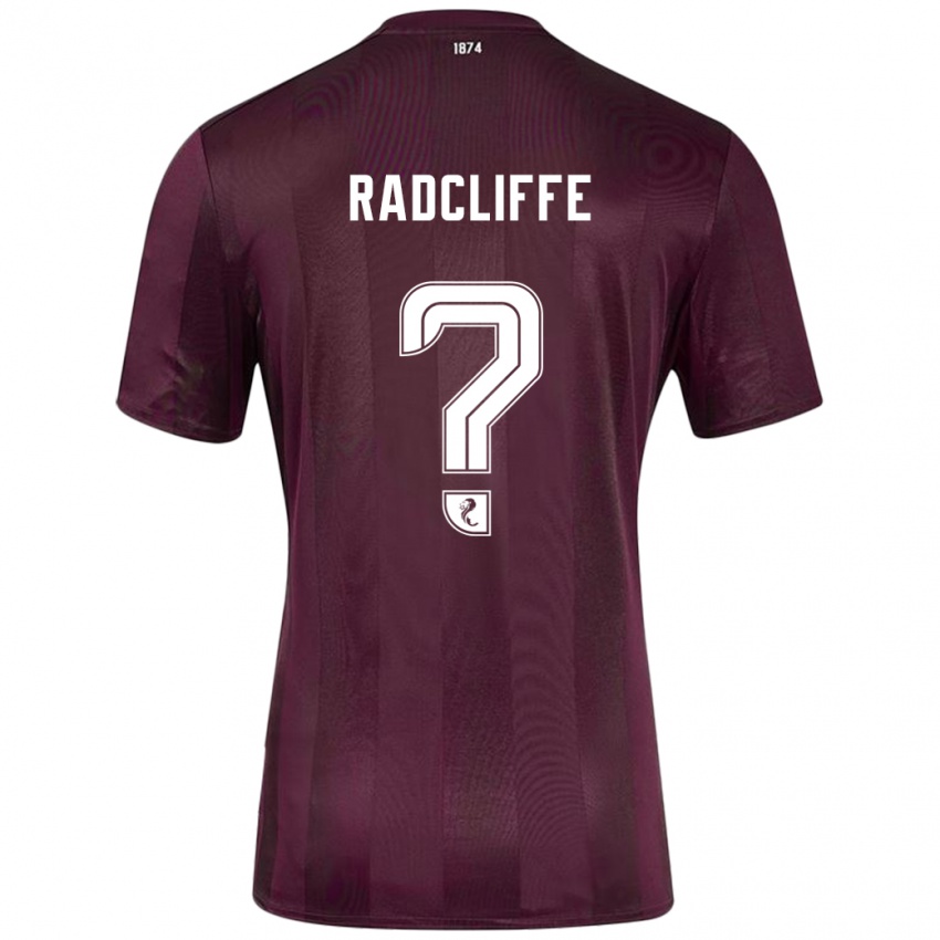 Kinderen Josh Radcliffe #0 Bordeauxrood Thuisshirt Thuistenue 2024/25 T-Shirt