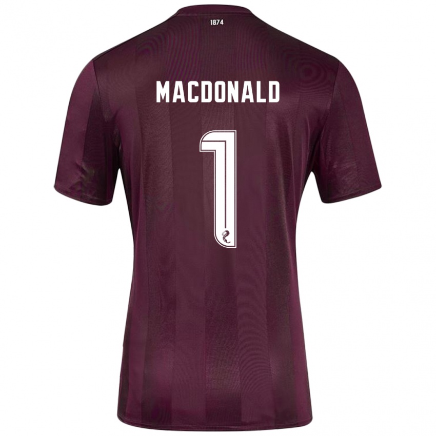 Kinderen Jamie Macdonald #1 Bordeauxrood Thuisshirt Thuistenue 2024/25 T-Shirt