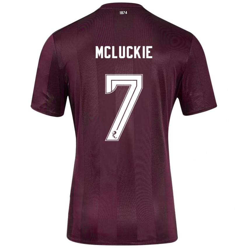 Kinderen Bobby Mcluckie #7 Bordeauxrood Thuisshirt Thuistenue 2024/25 T-Shirt