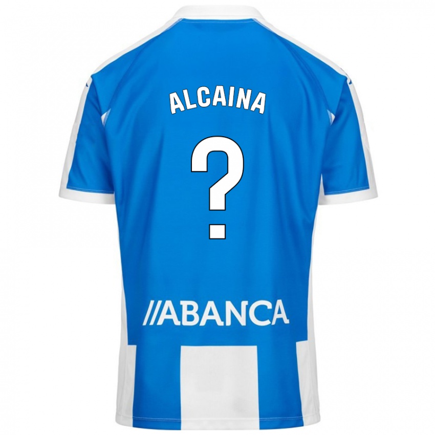 Kinderen Raúl Alcaina #0 Blauw Wit Thuisshirt Thuistenue 2024/25 T-Shirt