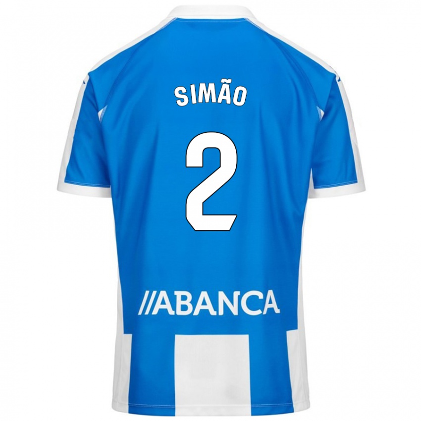 Kinderen Iano Simão #2 Blauw Wit Thuisshirt Thuistenue 2024/25 T-Shirt