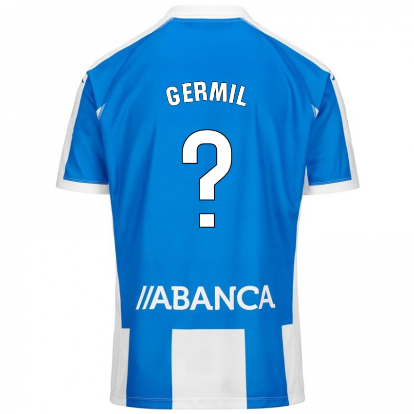 Kinderen Darío Germil #0 Blauw Wit Thuisshirt Thuistenue 2024/25 T-Shirt