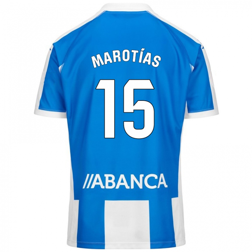 Kinderen Oscar Marotías #15 Blauw Wit Thuisshirt Thuistenue 2024/25 T-Shirt