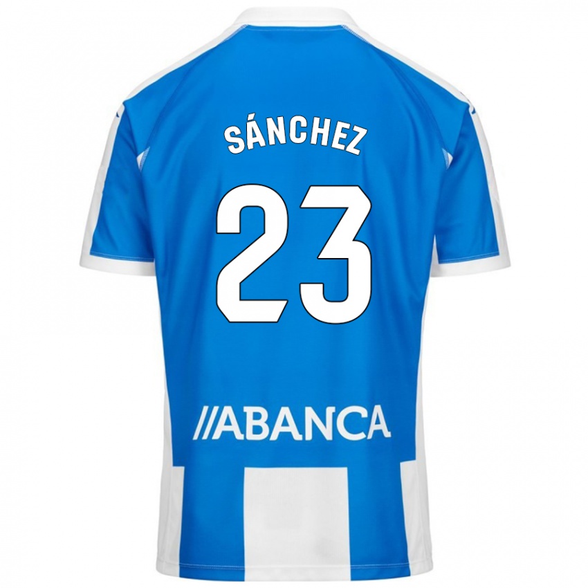 Kinderen Kevin Sánchez #23 Blauw Wit Thuisshirt Thuistenue 2024/25 T-Shirt