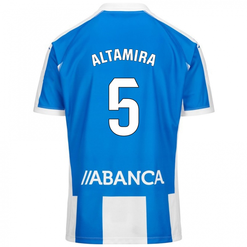 Kinderen Inés Altamira #5 Blauw Wit Thuisshirt Thuistenue 2024/25 T-Shirt